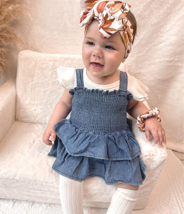 Amazon.com: Kids Baby Girls Clothes Summers Denim Tulle Dress/Overalls  Outfits: Clothing, Shoes & Jewelry