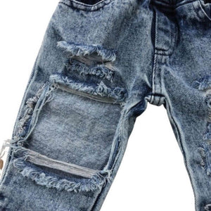 Ripped Baby Jeans | Unisex Baby & Toddler Jeans - Lulu Babe