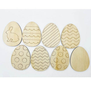 Wooden Easter Egg Paint Kit | Decorate Your Own Easter Eggs - Lulu Babe