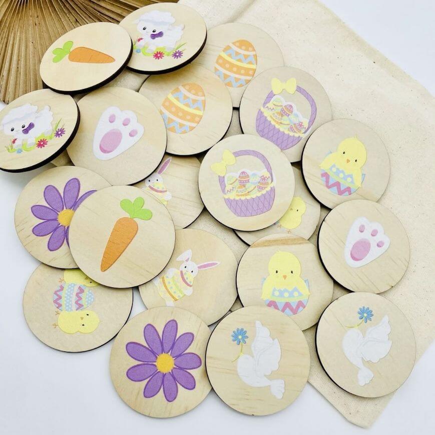 Wooden Easter Memory Game | Fun Matching Game for Kids