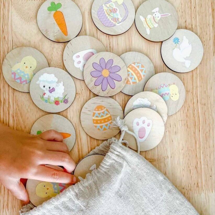 Wooden Easter Memory Game | Fun Matching Game for Kids