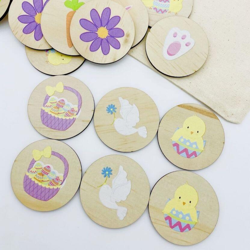 Wooden Easter Memory Game | Fun Matching Game for Kids