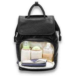 Madison Faux Leather Nappy Backpack - Lulu Babe