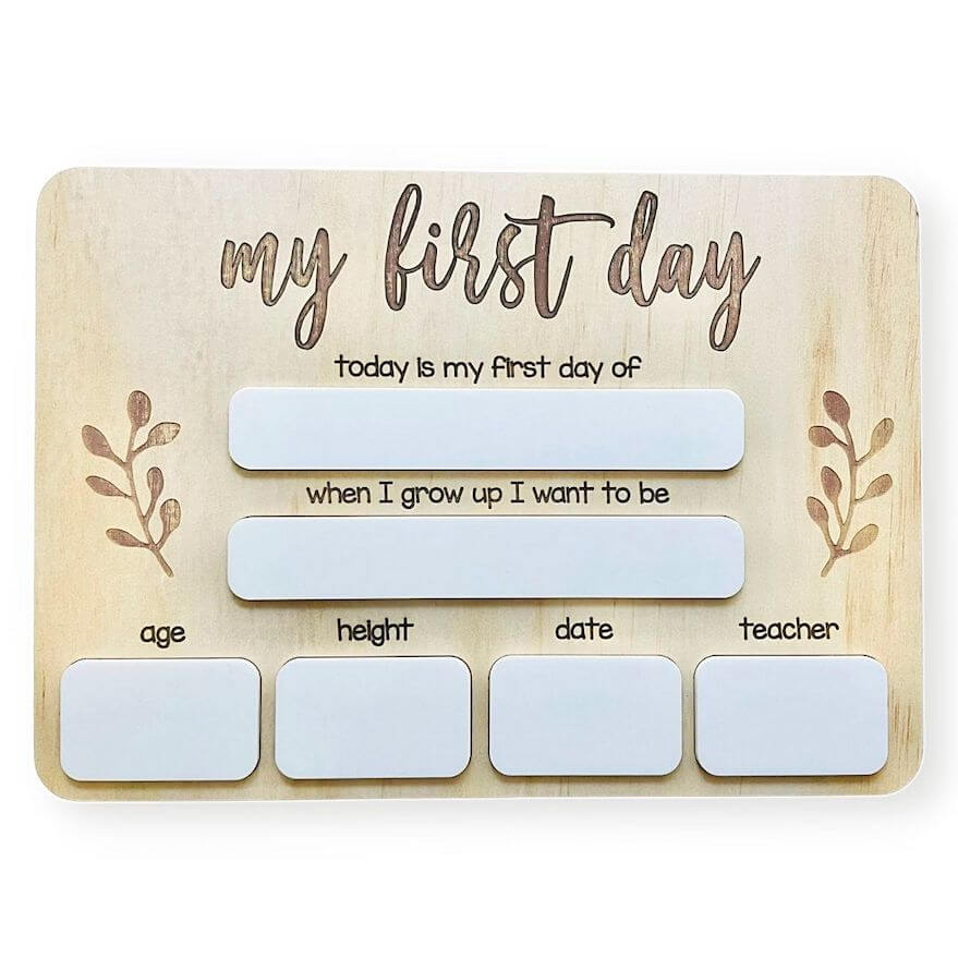 First Day of School Whiteboard | First Day Sign Australia - Lulu Babe