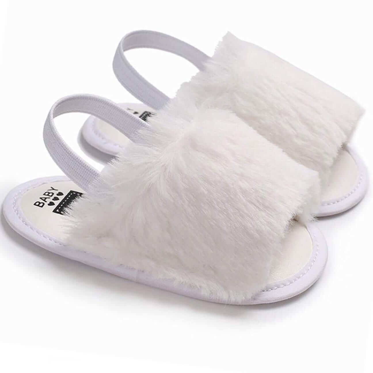 Fluffy Baby Slides | Adorable Baby Sandals - Lulu Babe