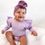 Baby Girl Flutter Bodysuit | Long Sleeve Flutter Romper - Lulu Babe