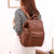Indie Faux Leather Nappy Bag Backpack - Lulu Babe