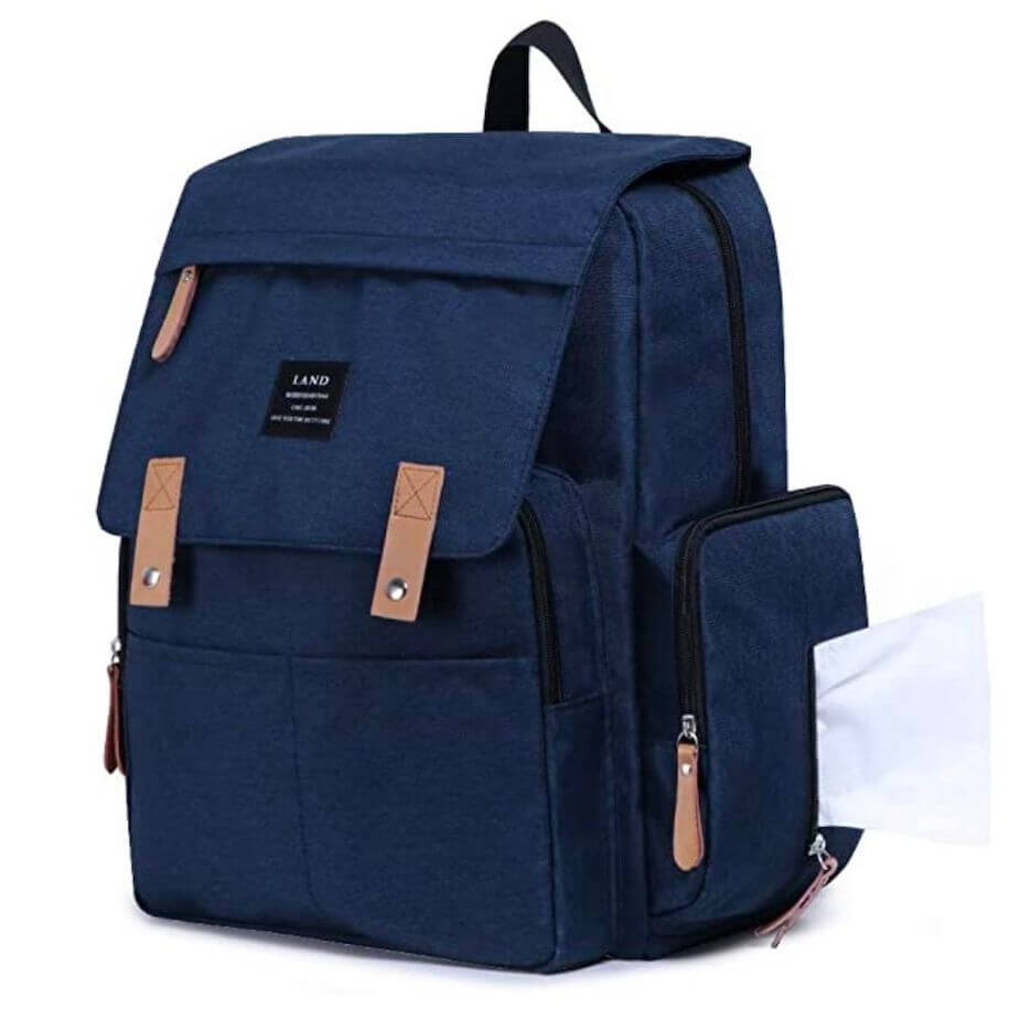 LAND Nappy Bag in navy | Baby Backpack - Land