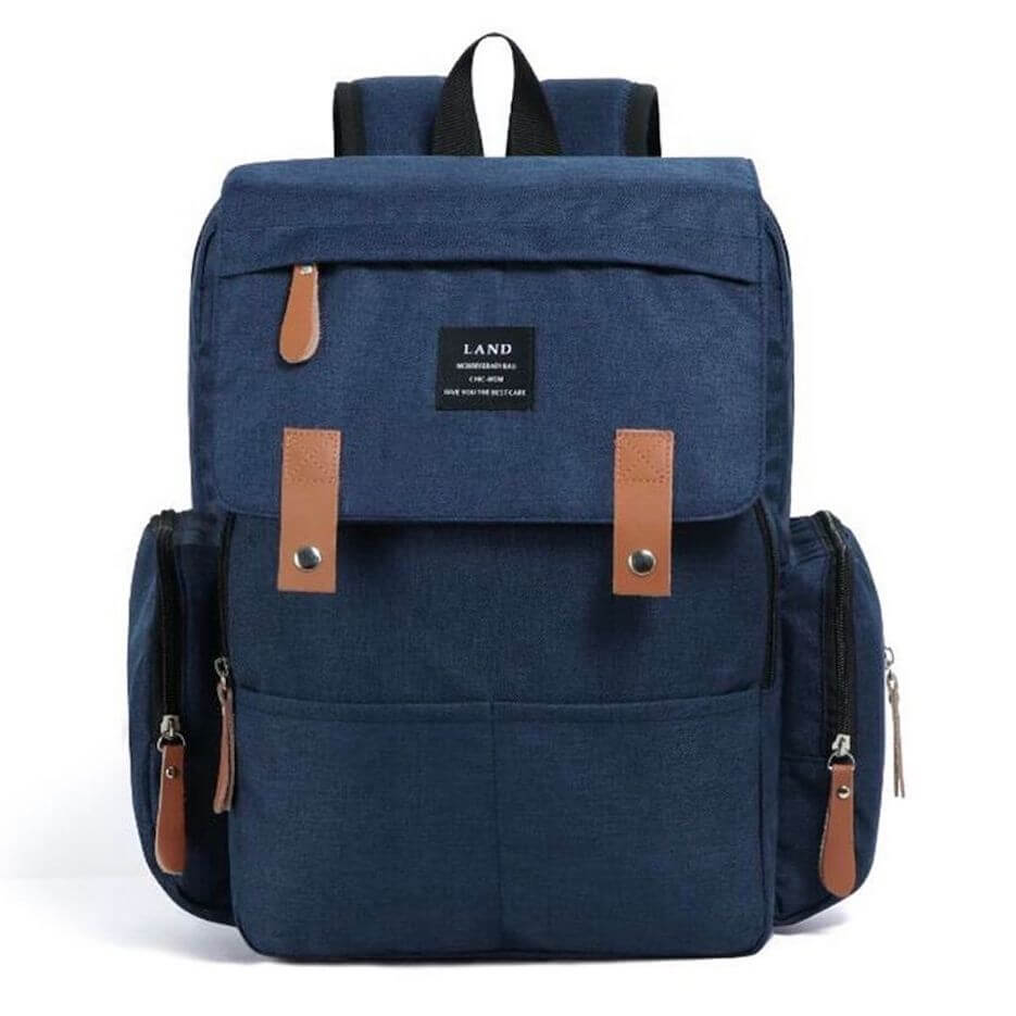 LAND Nappy Bag Navy Blue | Baby Backpack - Land