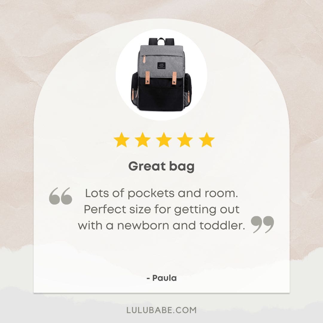 LAND Nappy Bag | Baby Backpack - Lulu Babe