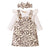 Leopard Pinafore Dress | Baby Girl Dress and Romper Set - Lulu Babe