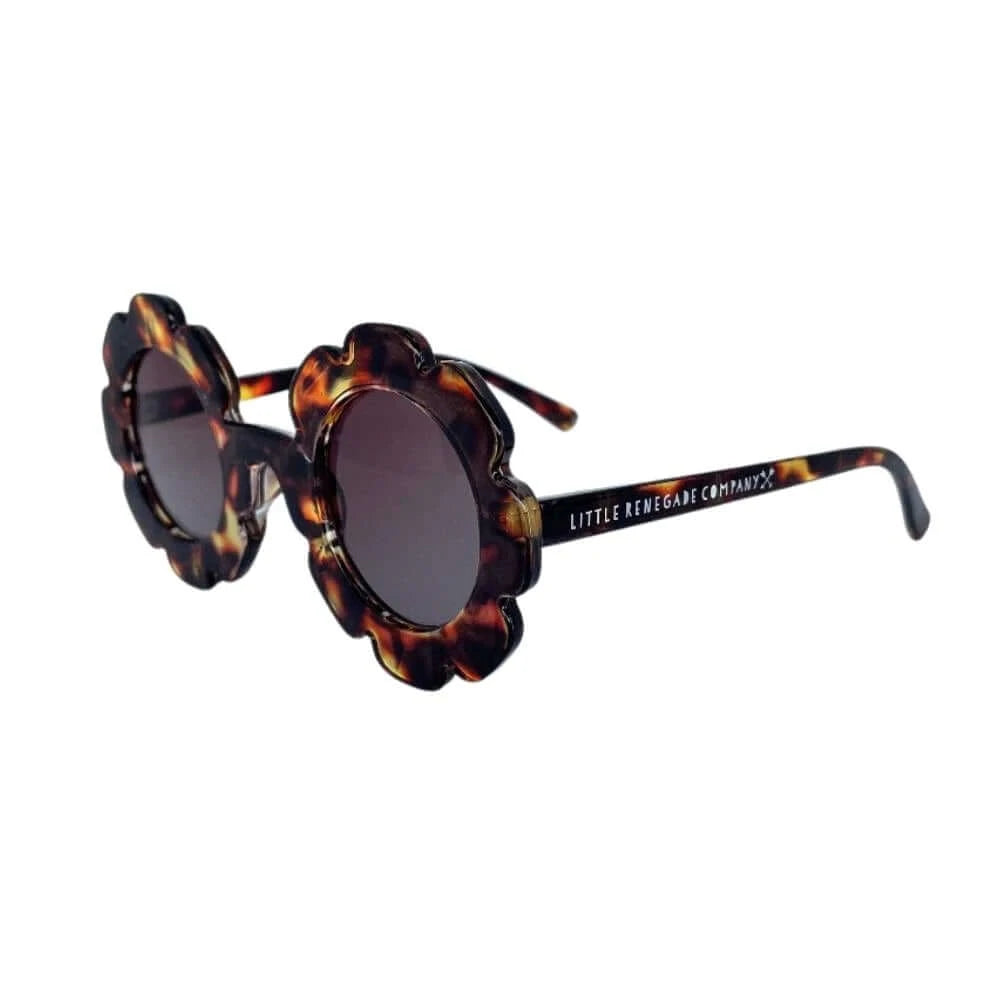 Kids Flower Sunglasses in Tortoise Shell | Little Renegade Company UV400