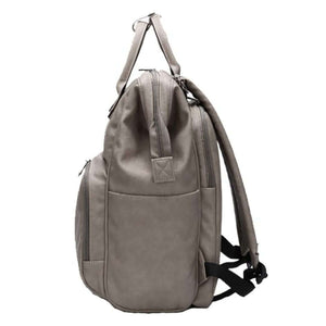 Madison Faux Leather Nappy Backpack - Lulu Babe