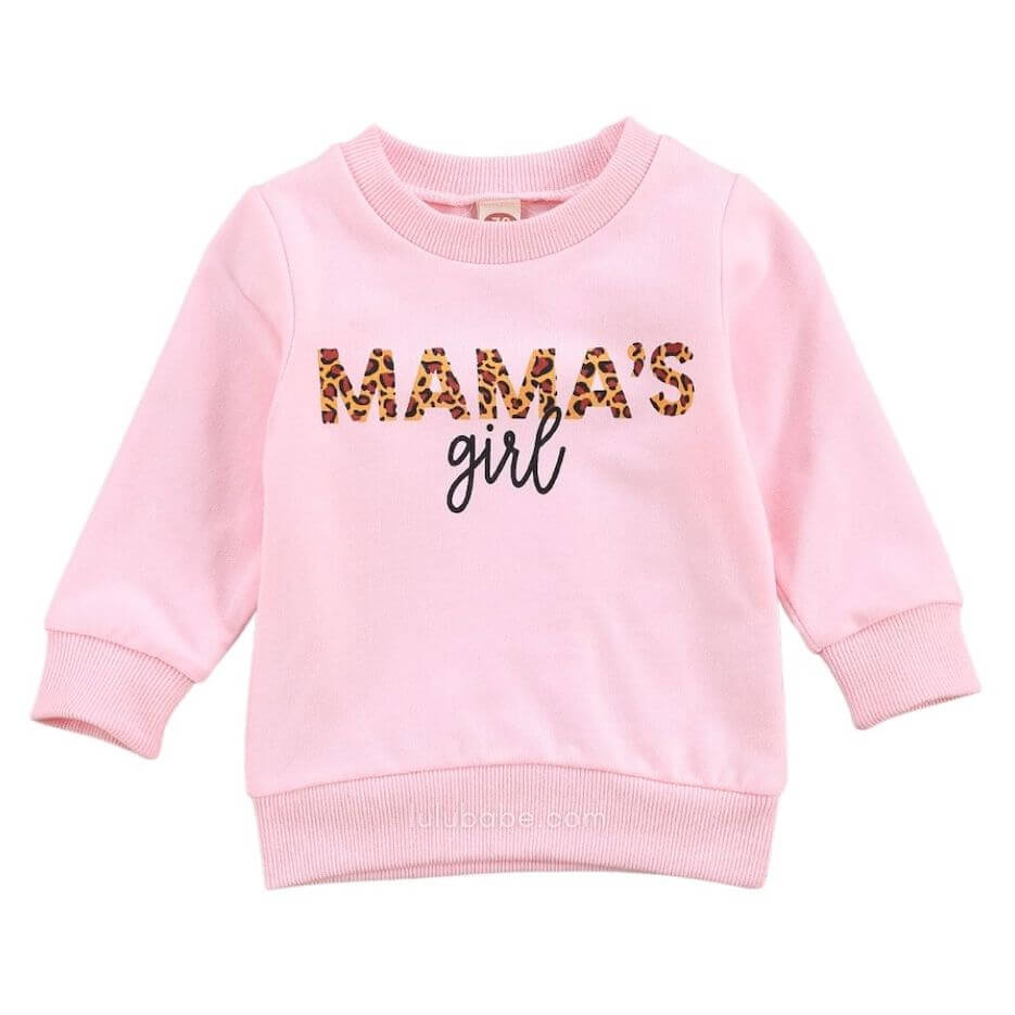 Mama’s Girl Pullover Top Pink | Perfect for any Mama&#39;s Girl - Lulu Babe