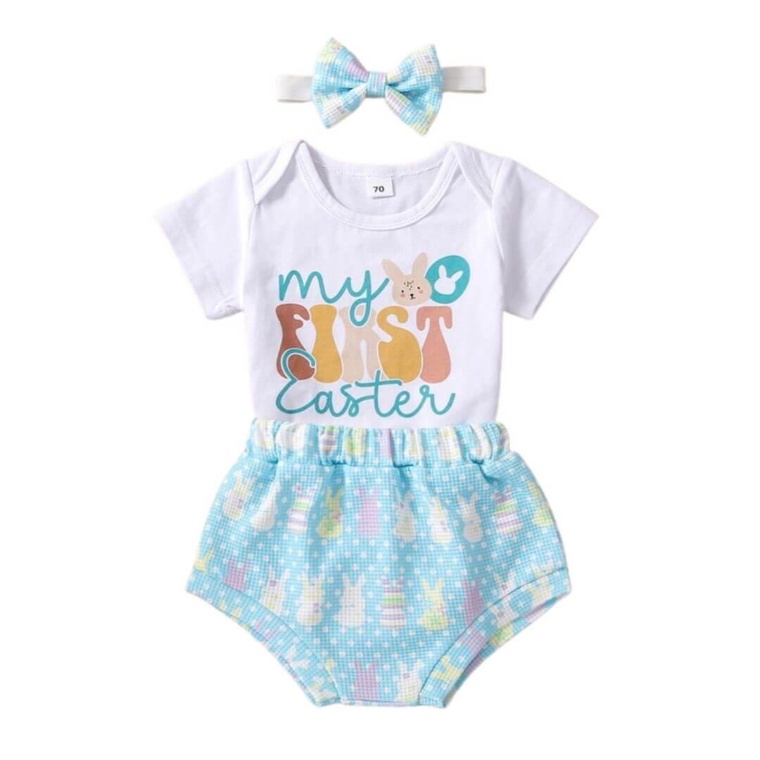 My First Easter Bloomer Set | Baby Girl Easter Outfit - Lulu Babe