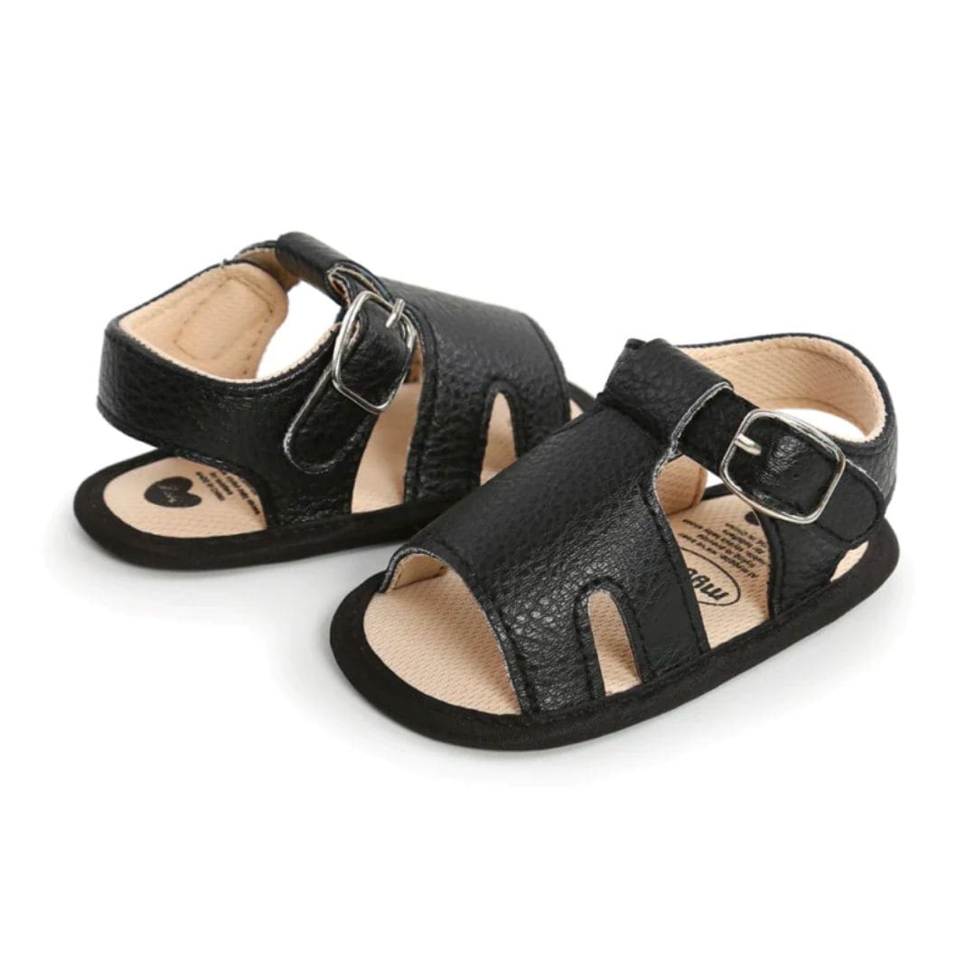 Ollie Baby Sandals | Vegan Leather Unisex Baby Sandals - Lulu Babe
