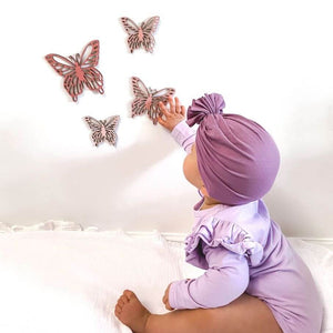 Ombre Butterfly Wall Decals | 5 Wooden Butterflies - Lulu Babe