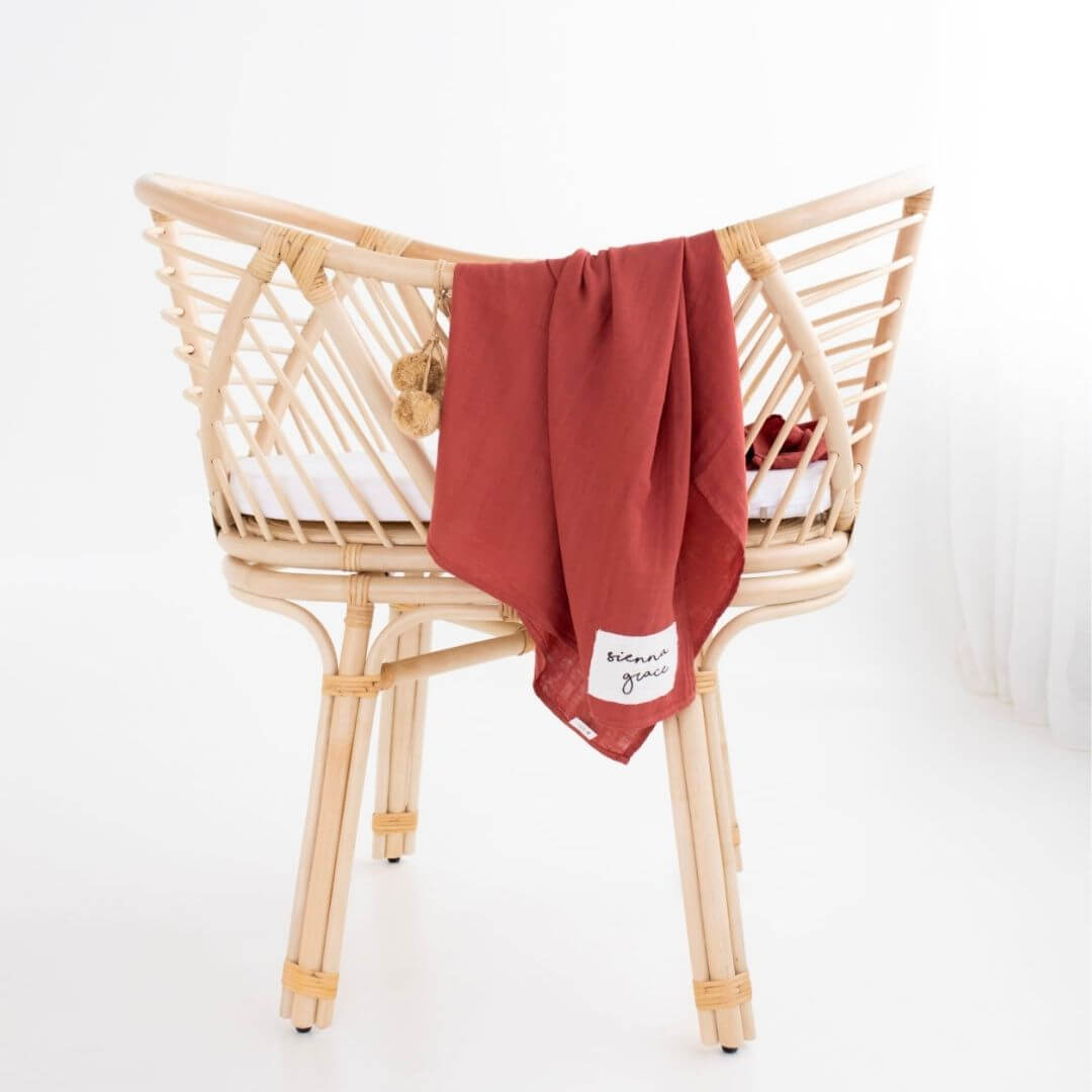 Personalised Baby Swaddle - Ruby | Newborn Gift Idea - Lulu Babe