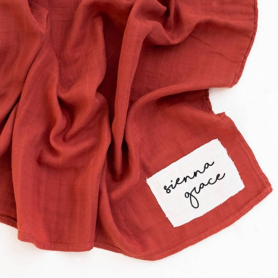 Personalised Baby Swaddle - Ruby | Newborn Gift Idea - Lulu Babe