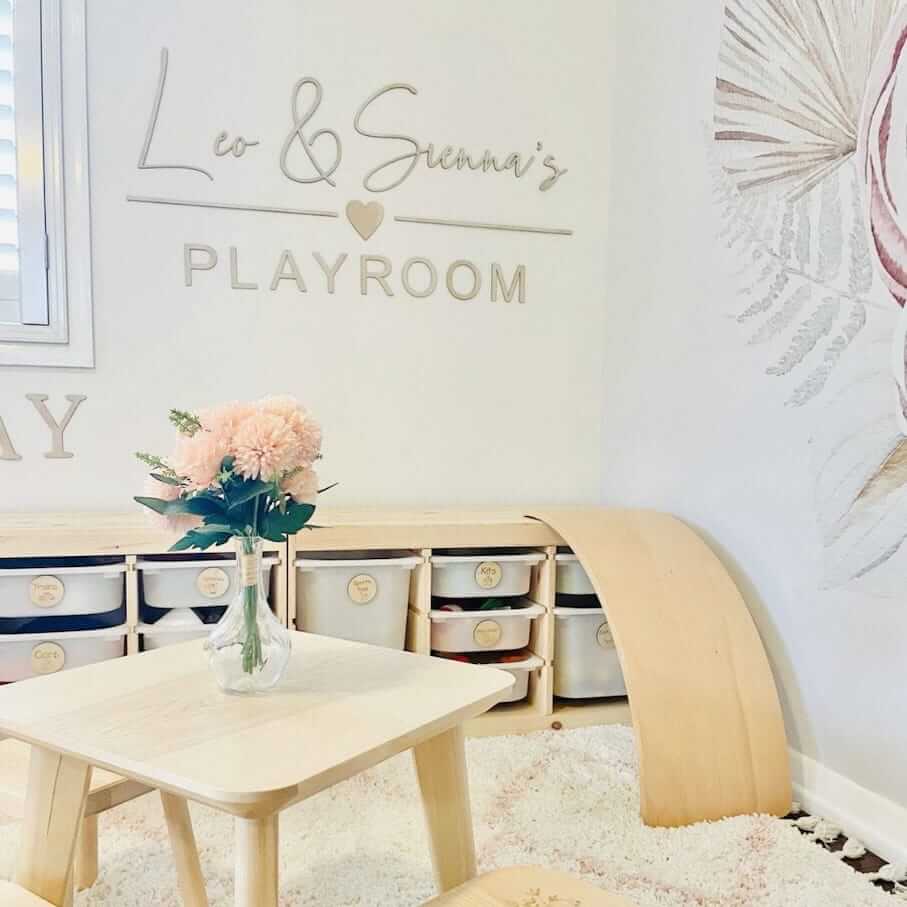 Personalised Wooden Playroom Sign