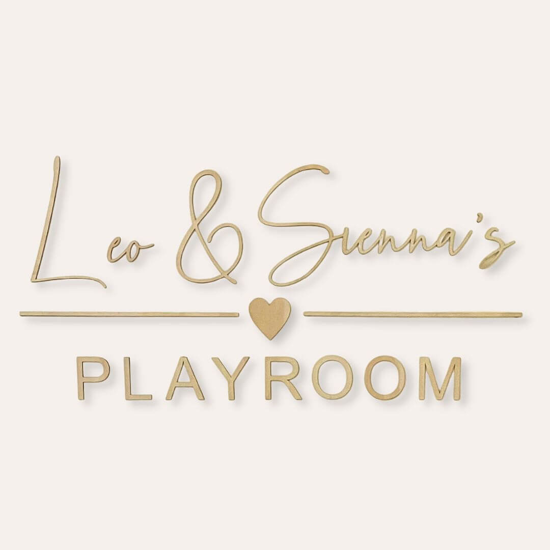 Personalised Wooden Playroom Sign