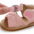Pink Baby Girl Sandals Faux Leather - Lulu Babe