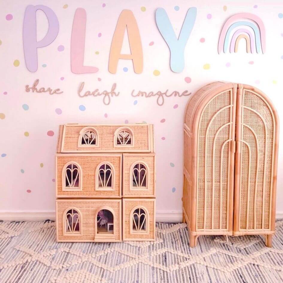 PLAY Sign | Wooden Playroom Sign - Lulu Babe