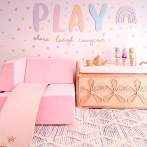 PLAY Sign | Wooden Play Sign for Playroom - Lulu Babe