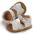 White Baby Sandals Faux Leather - Lulu Babe