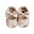 Heart Bow Moccasins | Baby Girl Faux Leather Shoes - Lulu Babe
