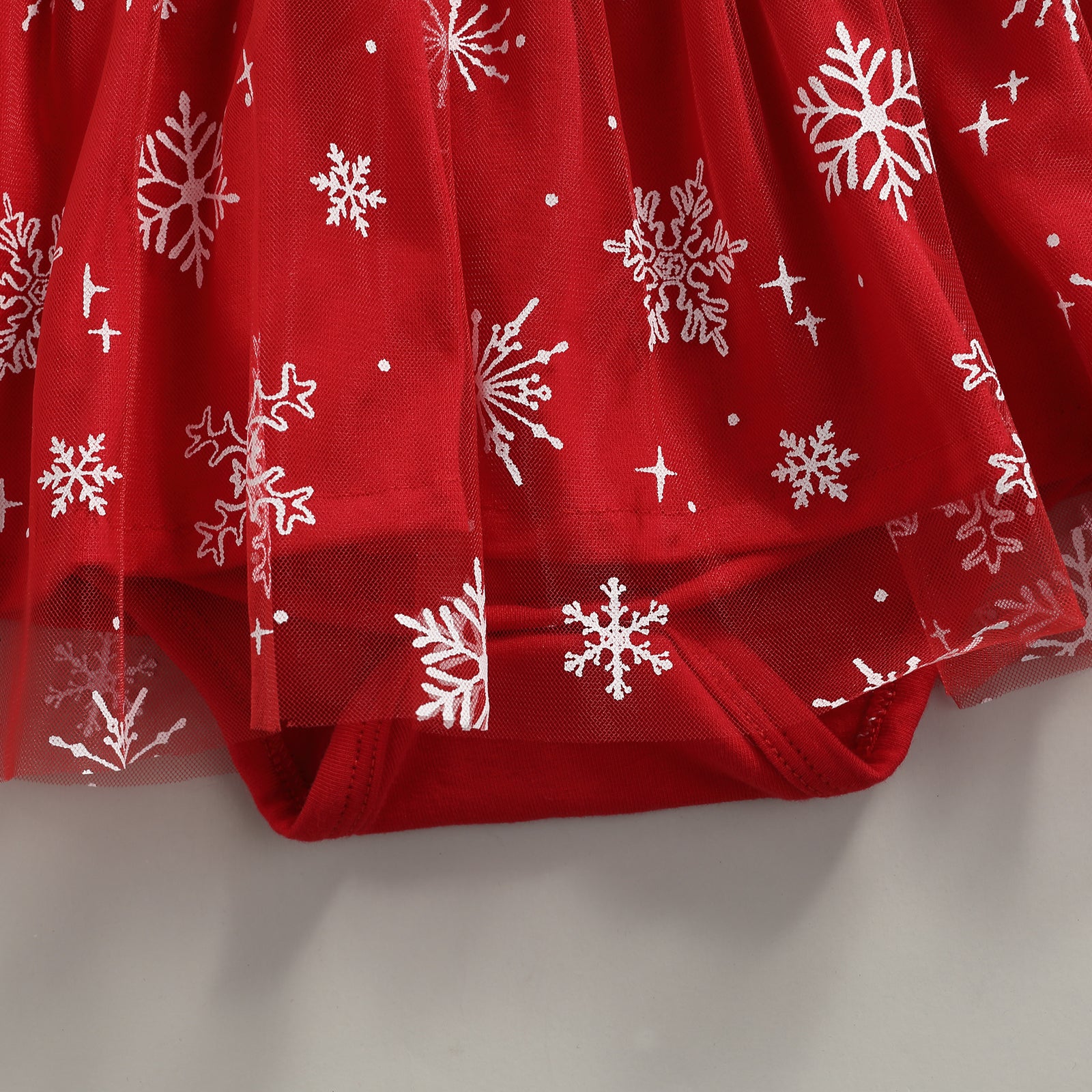 Snowflake Tutu Romper | Adorable Baby Christmas Dress - Lulu Babe