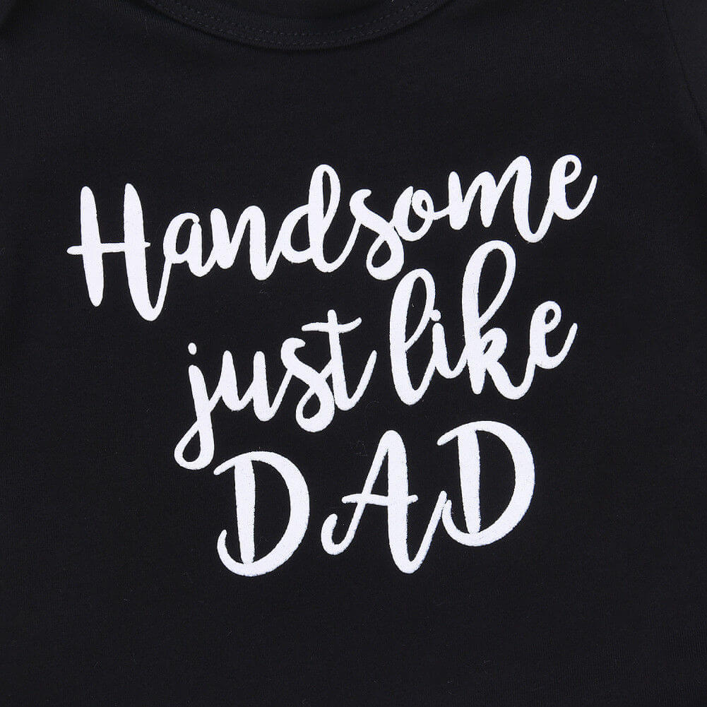 Handsome Like Dad Baby Set | Cute Baby Boy Outfit - Lulu Babe
