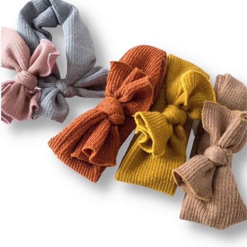 Knitted baby best sale headbands uk