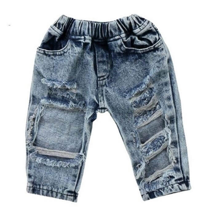 Distressed Baby Jeans | Stylish Ripped Denims for Baby & Toddler - Lulu Babe