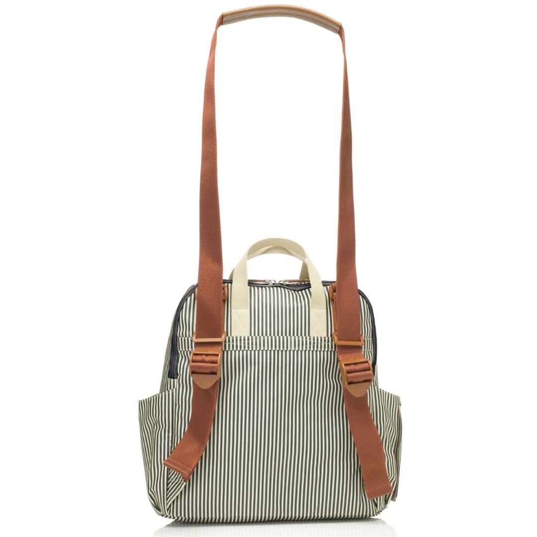 Babymel Robyn Eco Convertible Nappy Backpack - Navy Stripe