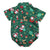 Christmas Shirt Baby Onesie | Santa & Tree Print - Lulu Babe