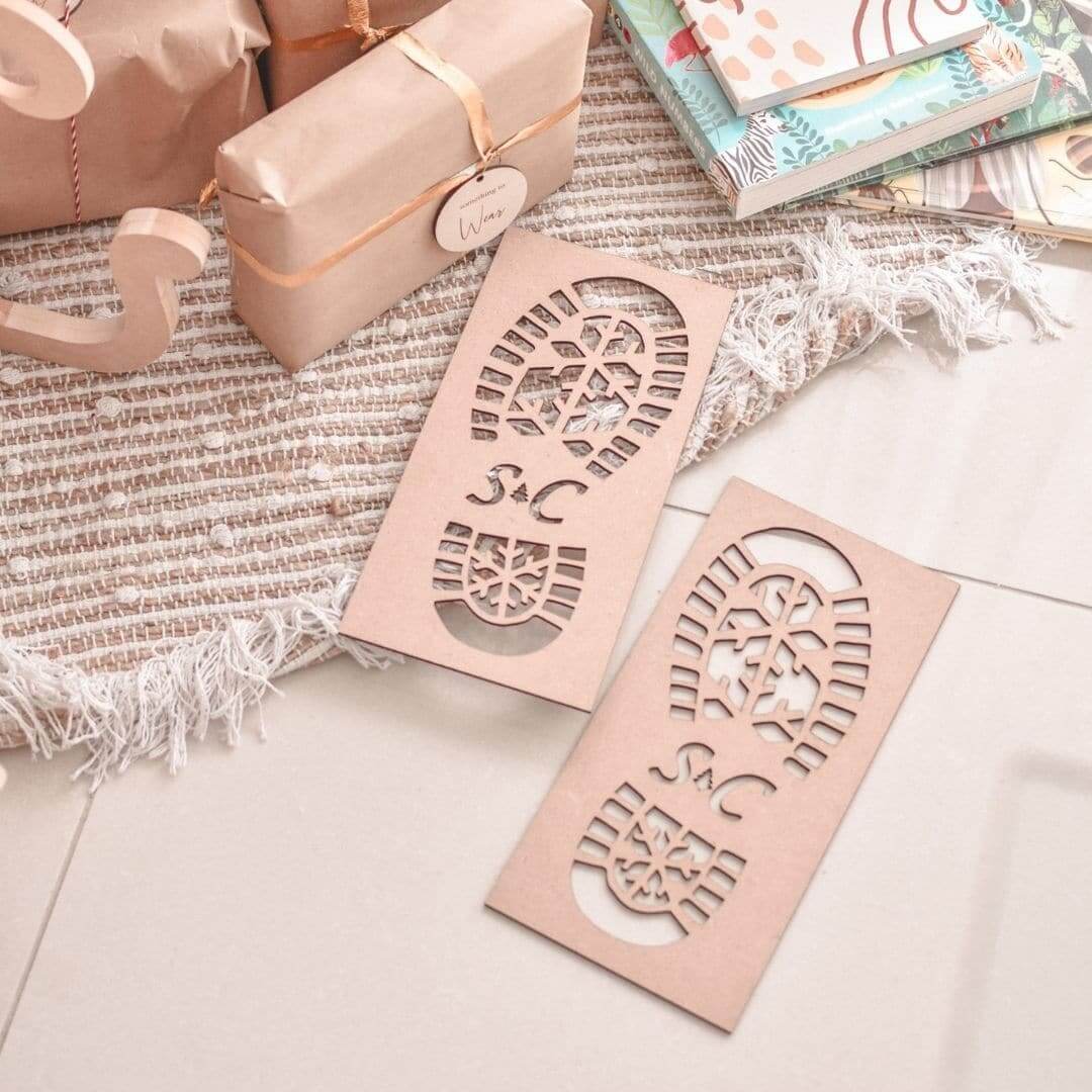 Santa Clause Boot Stencils - Timber Tinkers