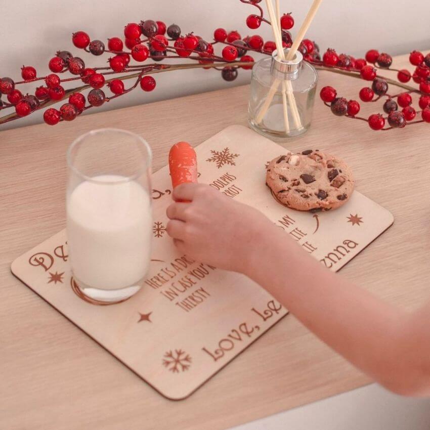 Personalised Wooden Santa Tray