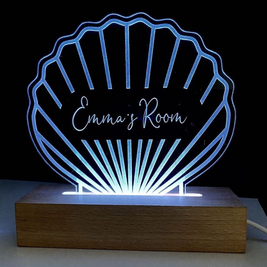 Shell Night Light with Name - Lulu Babe