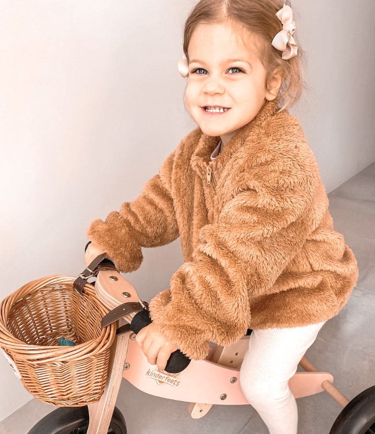 Teddy Jacket for Baby & Toddler | Zipper Front - Lulu Babe