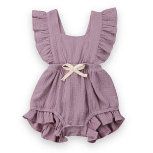 Willow Ruffle Baby Romper | Cute Baby Girl Onesie - Lulu Babe