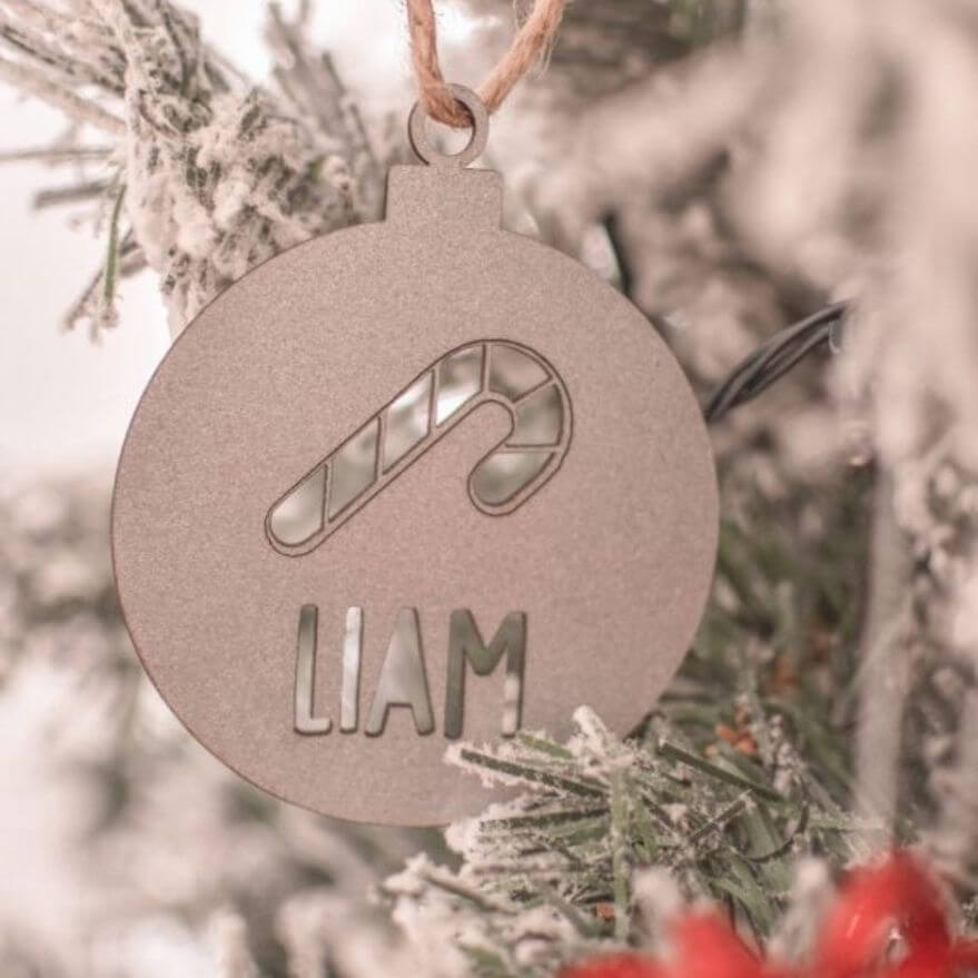Personalised Wooden Christmas Bauble