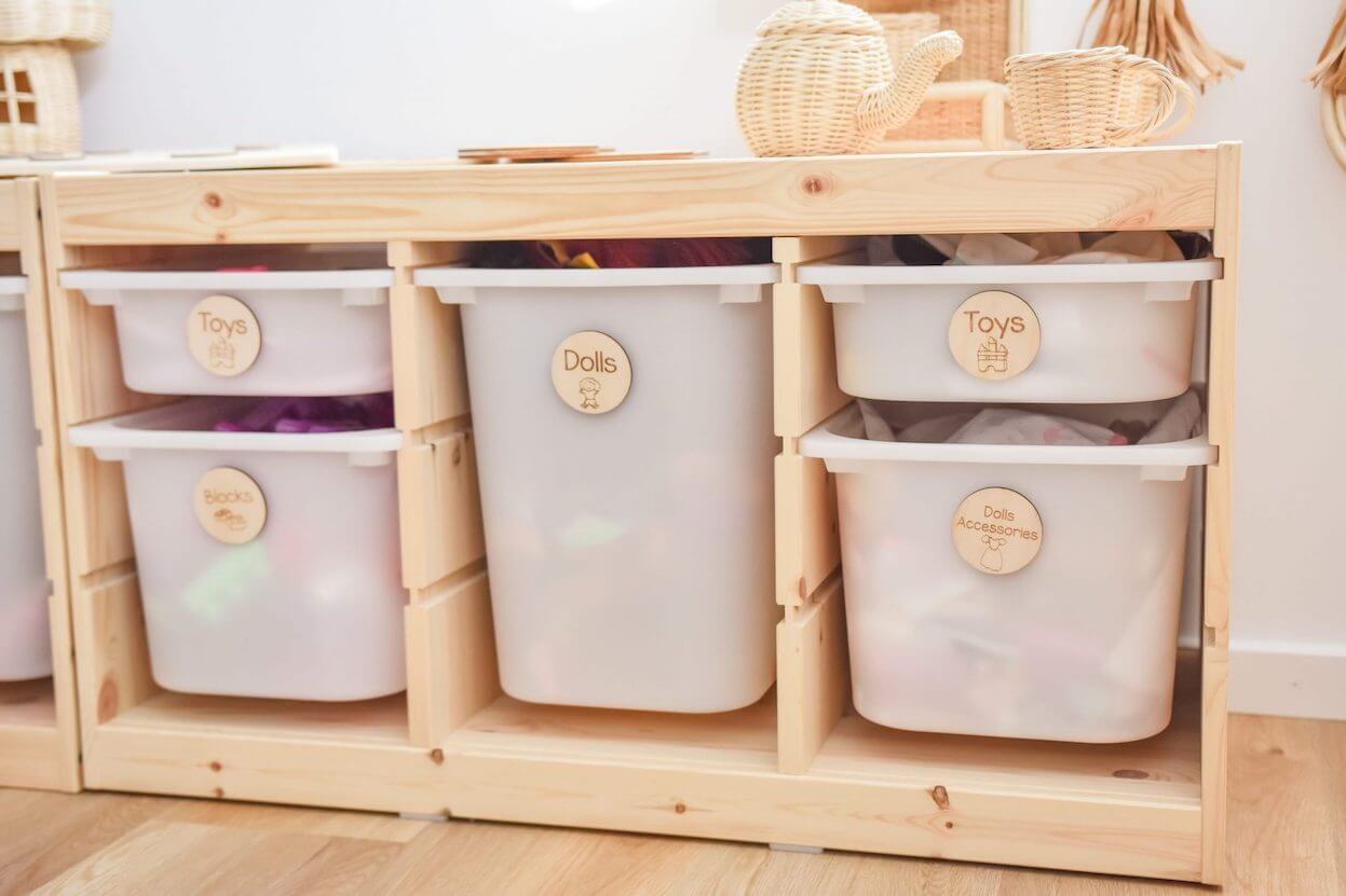 Wooden Toy Storage Tags | Perfect for IKEA Trofast Tubs