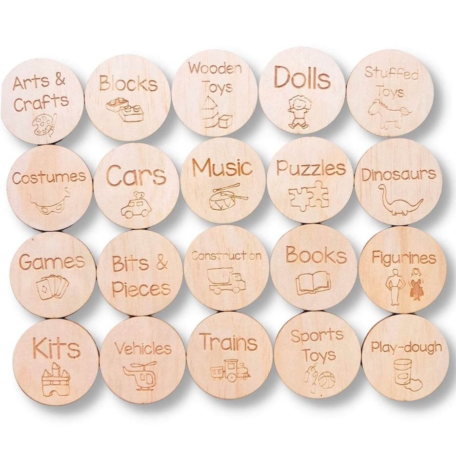 Wooden Toy Storage Tags | Perfect for IKEA Trofast Tubs