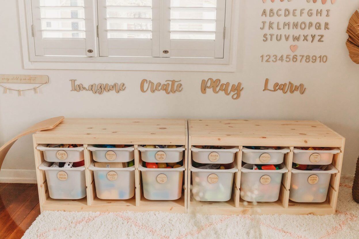 Wooden Toy Storage Tags | Perfect for IKEA Trofast Tubs
