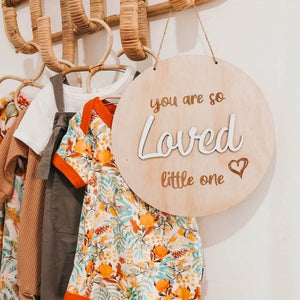 You are So Loved Litted One Wooden Sign - Lulu Babe